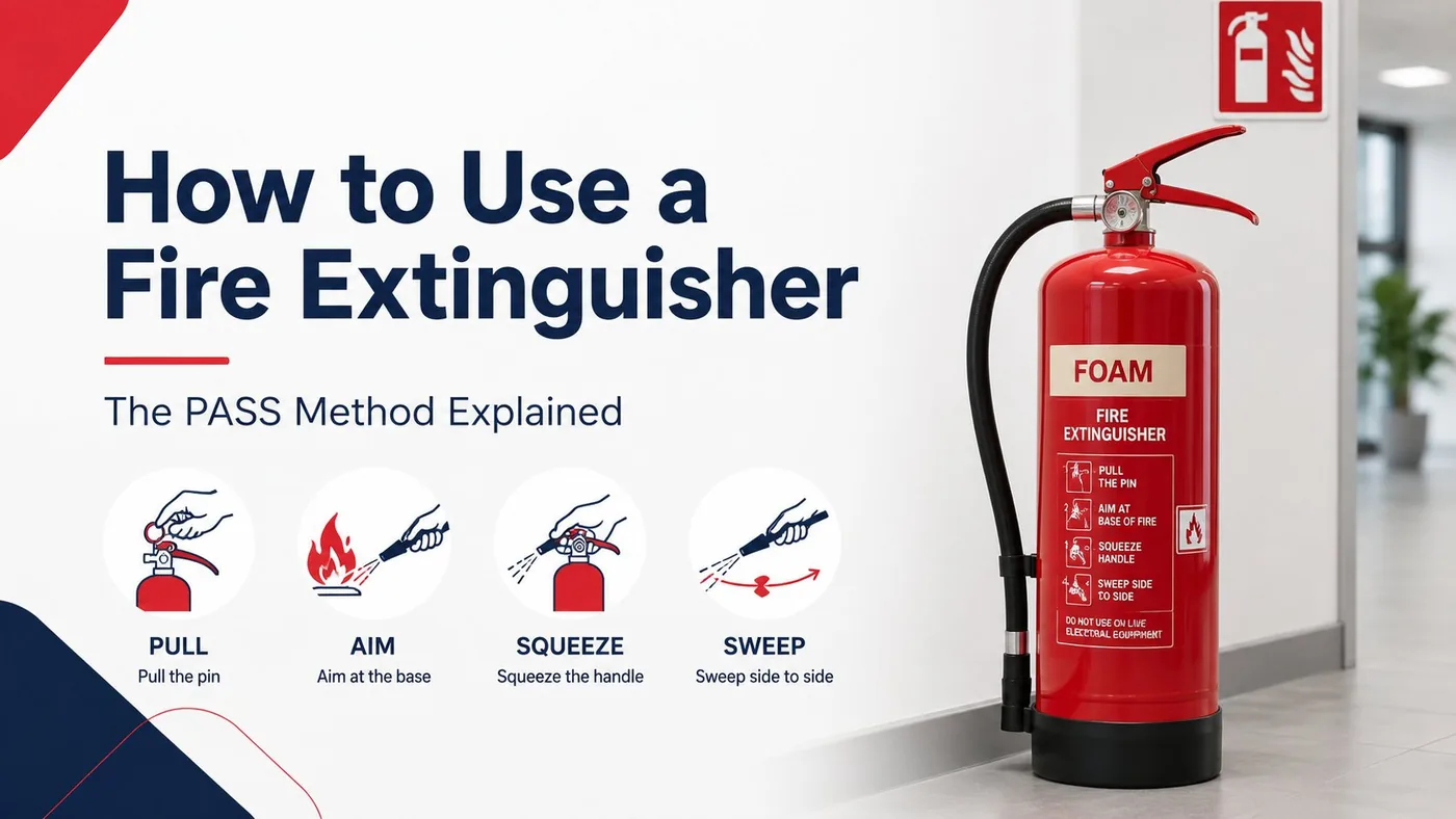 How to Use a Fire Extinguisher: The PASS Method Explained